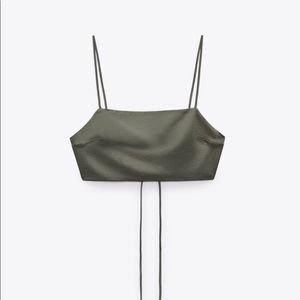 Green Zara Going Out Top